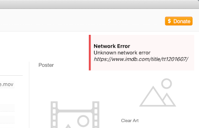 MediaElch Error Box